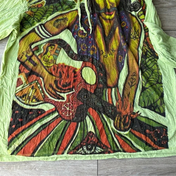 Baam Weed Natural Inspiration Cultural Long Sleeve Hoodie - Picture 9 of 13